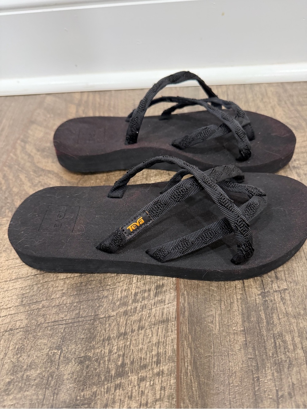 Teva Black Slip-On Sandal with Repreve Logo NWOT - Picture 2 of 4